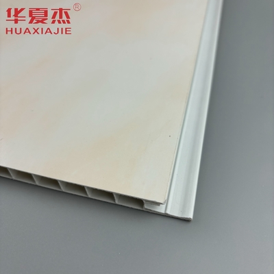 Impression en gros de feuilles de marbre en pvc à haute brillance, panneaux muraux et plafonds en pvc jaune pour la décoration intérieure de la maison