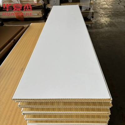 Panneau mural en wpc blanc de haute qualité 600x9mm panneau wpc stratifié matériau de décoration imperméable