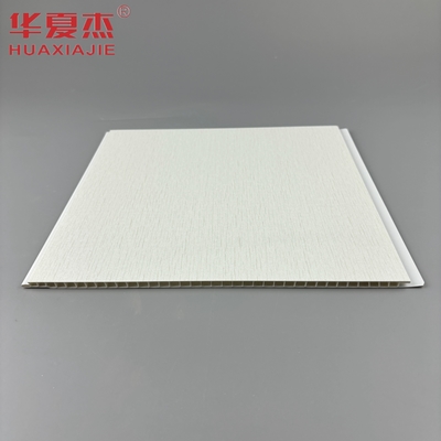 Plaque de base blanche avec motif métallique argenté Panneau mural en PVC Décoration de plafond Panneaux en PVC pour appartement