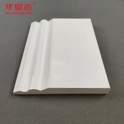 150x20mm Pvc Board Trim White Design Pvc Skirting Pvc Baseboard Décoration intérieure