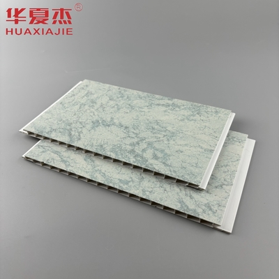 Panneaux en PVC de salle de bain en marbre vert étanche 8 mm d'épaisseur pour la décoration intérieure