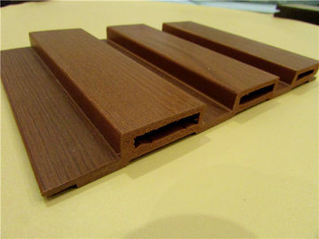 Bon prix Panneau de mur imprimé par grain en bois ignifuge de WPC pour la décoration 198 * 16mm en ligne