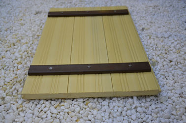 Bon prix Revêtement composé d'intérieur de mur de WPC, jaune en bois composé de revêtement mural en ligne