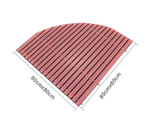 Bon prix Panneaux de plate-forme composés de Wpc de conseil antidérapage de Decking gravant le tapis en refief en bois de Bashroom en ligne
