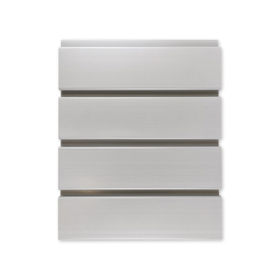 Bon prix PVC standard Slatwall des USA lambrisse 12inch la largeur Grey White For Interior Fire évalué en ligne