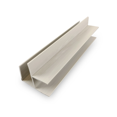 Panneau faisant le coin Grey Color Decorative noir blanc de PVC Slatwall de bâti
