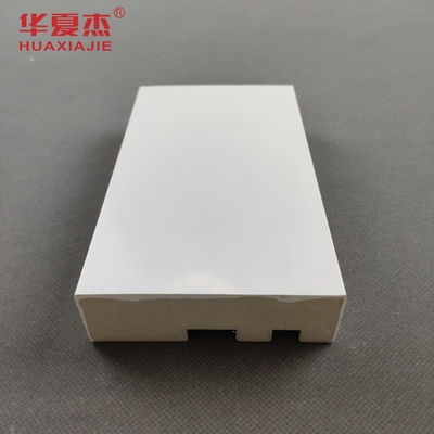 Bon prix Le rectangle en bois de place de cadre de porte de la couleur WPC de grain forment l'enveloppe plate de cap blanc en ligne