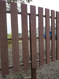 Bon prix Barrière de rail recyclable en bois naturelle du Decking de WPC/100 % WPC pour la ferme en ligne