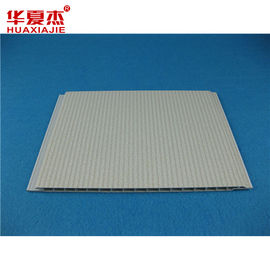 Bon prix panneaux de plafond décoratifs plats de 250mm x de 8mm avec la ligne et la cannelure argentées en ligne