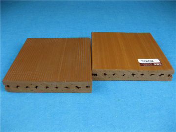 Bon prix Plastique résistant UV en dehors du plancher de Decking de Wpc avec la surface balayée douce en ligne