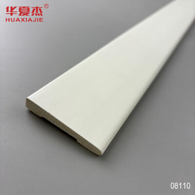 Bon prix En gros populaire 11/32x2-1/8 boîtier biseauté Pvc blanc panneau de Base étanche plinthe Pvc décoration de maison en ligne