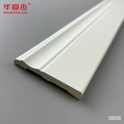 Bon prix Vente en gros de planches à jupons en PVC 76x9 mm planches à base étanches Blanc moderne en ligne