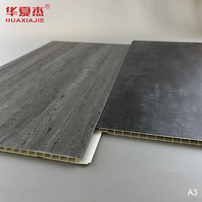 Qualité Panneau mural en PVC gris foncé avec grains de bois, imperméable à l'eau pour la décoration intérieure Usine