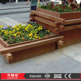 Bon prix Boîte décorative de fleur de Decking composé en plastique en bois de WPC pour extérieur en ligne