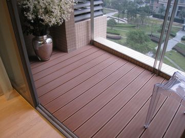 Bon prix Decking composé de bois de construction de Wpc de coextrusion antiseptique pour le plancher extérieur en ligne