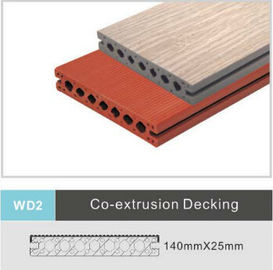 Bon prix Decking environnemental du composé WPC, planche en bois parquetant 140mm x 25mm en ligne